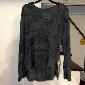 Vintage Havana Army Sweater with Braided Back